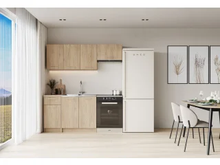 Кухня CORONA 180 кухонный гарнитур, кремоновый дуб pilt