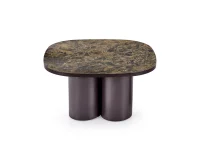 Журнальный стол CORDINA c.table коричневый мрамор / коричневый pilt 2