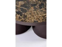 Журнальный стол CORDINA c.table коричневый мрамор / коричневый pilt 7