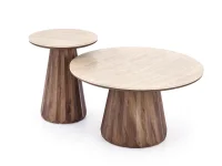 Журнальный стол DIAVOLA c.table травертин / орех pilt 4