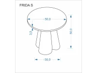 Журнальный стол FRIDA S c.table травертин / орех pilt 3
