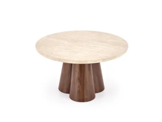 Журнальный стол FRIDA c.table травертин / орех pilt