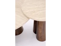 Журнальный стол FRIDA c.table травертин / орех pilt 7