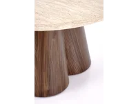 Журнальный стол FRIDA c.table травертин / орех pilt 6