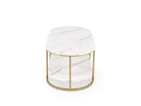 Журнальный стол KALUA c.table белый мрамор/золото pilt 4