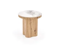 Журнальный стол MAGNUM S c.table белый мрамор / натуральный pilt 2