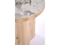 Журнальный стол MAGNUM S c.table белый мрамор / натуральный pilt 3
