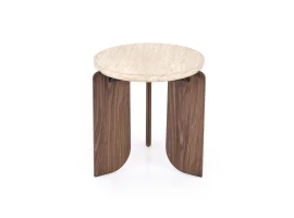 Журнальный стол MAMBO S c.table травертин / орех