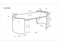 Журнальный стол NICOSIA c.table бежевый мрамор / орех pilt 7