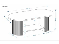 Журнальный стол PERILA c.table, walnut pilt 3