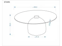 Журнальный стол STARK c.table smoked glass / cashmere pilt 4