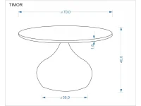 Журнальный стол TIMOR c.table орех / черный pilt 4