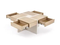Журнальный стол SEVILLA S, c.table, кремоновый дуб / кашемир pilt 5