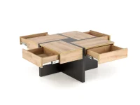 Журнальный стол SEVILLA S, c.table, craft oak / black pilt 9