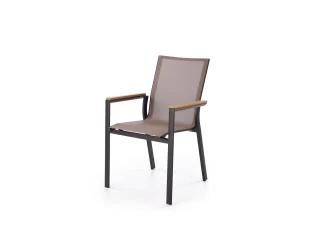 Tool FIERRO chair, must/hall/pruun pilt