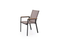 Tool FIERRO chair, must/hall/pruun pilt 11