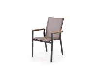 Tool FIERRO chair, must/hall/pruun pilt 2