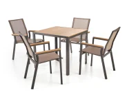Tool FIERRO chair, must/hall/pruun pilt 6