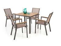Tool FIERRO chair, must/hall/pruun pilt 7