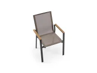 Tool FIERRO chair, must/hall/pruun pilt 4
