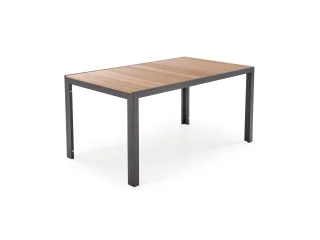 Laud FIERRO ristkülikuline laud, pruun/must pilt