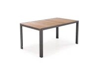 Laud FIERRO ristkülikuline laud, pruun/must pilt 2
