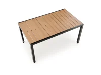 Laud FIERRO ristkülikuline laud, pruun/must pilt 8