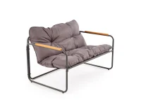 Aiamööbli komplekt HUDSON aiakomplekt (diivan, 2 tugitooli, kohvilaud), hall / pruun pilt 7