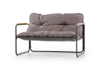 Aiamööbli komplekt HUDSON aiakomplekt (diivan, 2 tugitooli, kohvilaud), hall / pruun pilt 12
