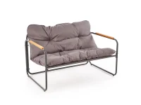 Aiamööbli komplekt HUDSON aiakomplekt (diivan, 2 tugitooli, kohvilaud), hall / pruun pilt 10