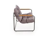 Aiamööbli komplekt HUDSON aiakomplekt (diivan, 2 tugitooli, kohvilaud), hall / pruun pilt 6