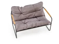 Aiamööbli komplekt HUDSON aiakomplekt (diivan, 2 tugitooli, kohvilaud), hall / pruun pilt 14