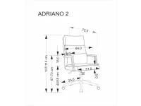Рабочее кресло ADRIANO 2 офисное кресло черное pilt 6