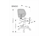 Рабочее кресло BINGO офисное кресло черный pilt 5