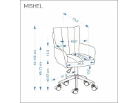 Рабочее кресло MISHEL бежевое pilt 3