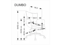 Рабочее кресло DUMBO офисное кресло светло-серое pilt 5