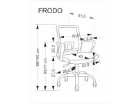 Рабочее кресло FRODO офисное кресло светло-розовое pilt 4