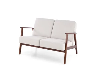 Diivan MILANO 2S hele beež CASTEL 04 / tume pähkel pilt