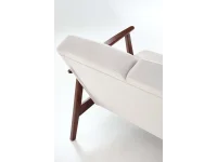 Diivan MILANO 2S hele beež CASTEL 04 / tume pähkel pilt 11