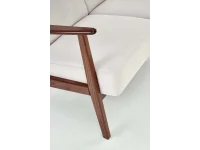 Diivan MILANO 2S hele beež CASTEL 04 / tume pähkel pilt 9