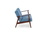 Diivan MILANO 2S sinine CASTEL 74 / tume pähkel pilt 8