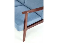 Diivan MILANO 2S sinine CASTEL 74 / tume pähkel pilt 10