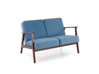 Diivan MILANO 2S sinine CASTEL 74 / tume pähkel pilt 2