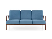 Diivan MILANO 3S sinine CASTEL 74 / tume pähkel pilt 10