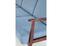 Diivan MILANO 3S sinine CASTEL 74 / tume pähkel pilt 7