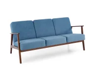Diivan MILANO 3S sinine CASTEL 74 / tume pähkel pilt 2