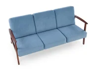 Diivan MILANO 3S sinine CASTEL 74 / tume pähkel pilt 11