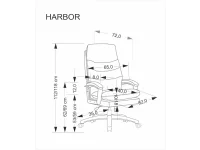 Рабочее кресло HARBOR черное pilt 5