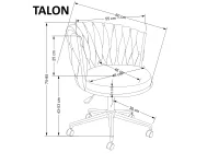 Рабочее кресло TALON pink pilt 5