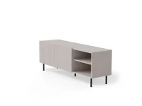 TV стол PAXOS RTV-1 кашемир / черный pilt 5